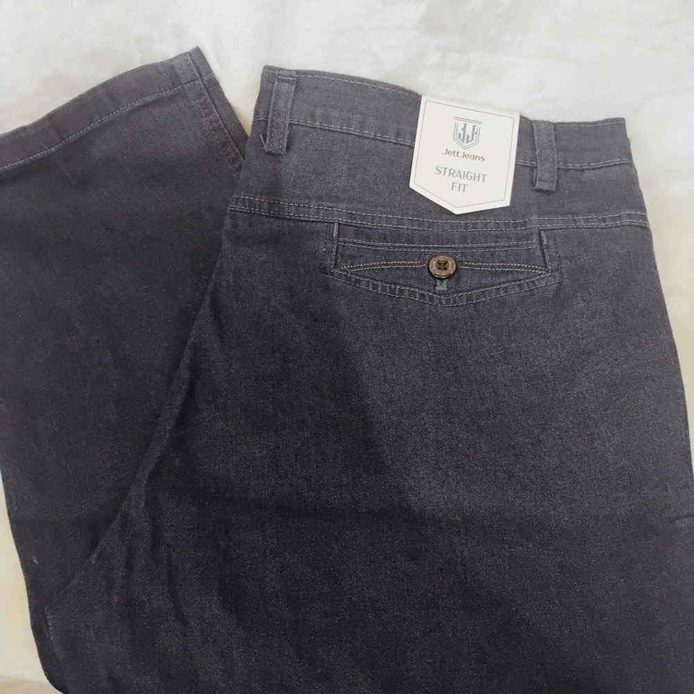 Jett Jeans Mens 40x34 Straight Fit Dark Wash Denim Pants Lightweight NWT J
